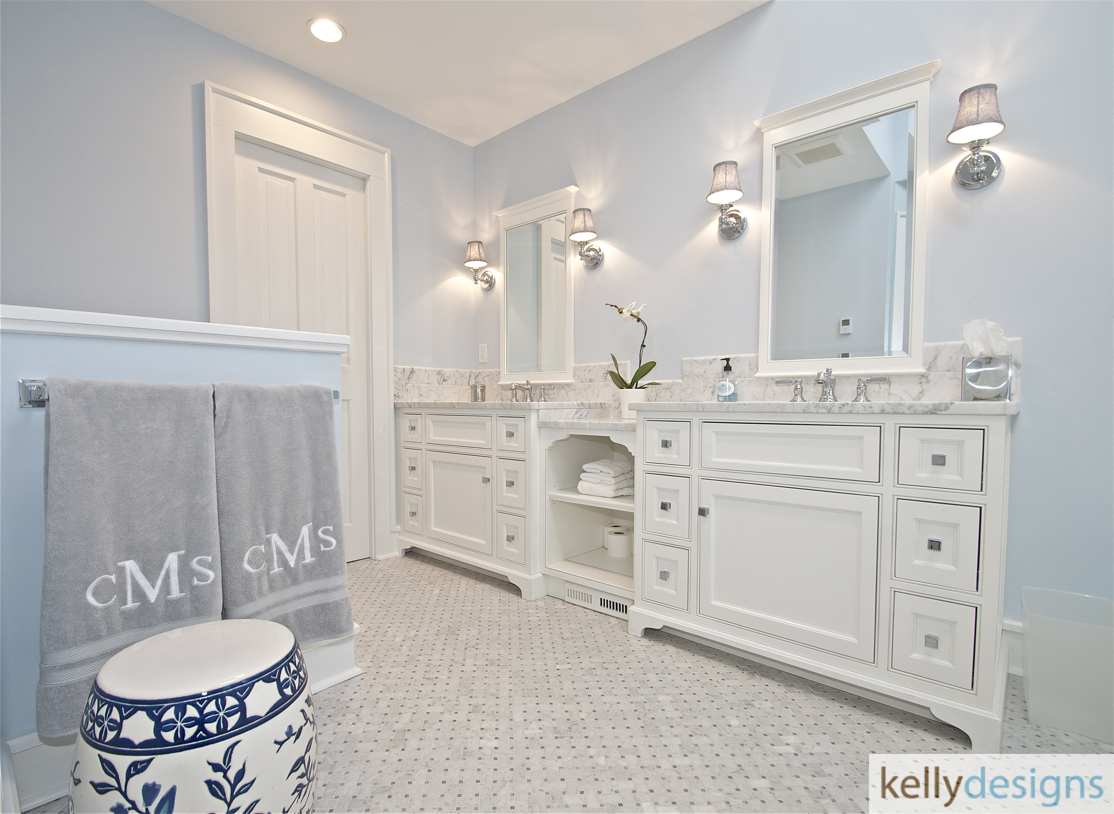 Redding Bath Remodel - Bathroom 3 - Interior Design by kellydesigns