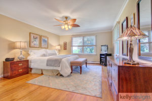 Master Bedroom - Fulling Mill Staging - Home Staging by Kelly Designs